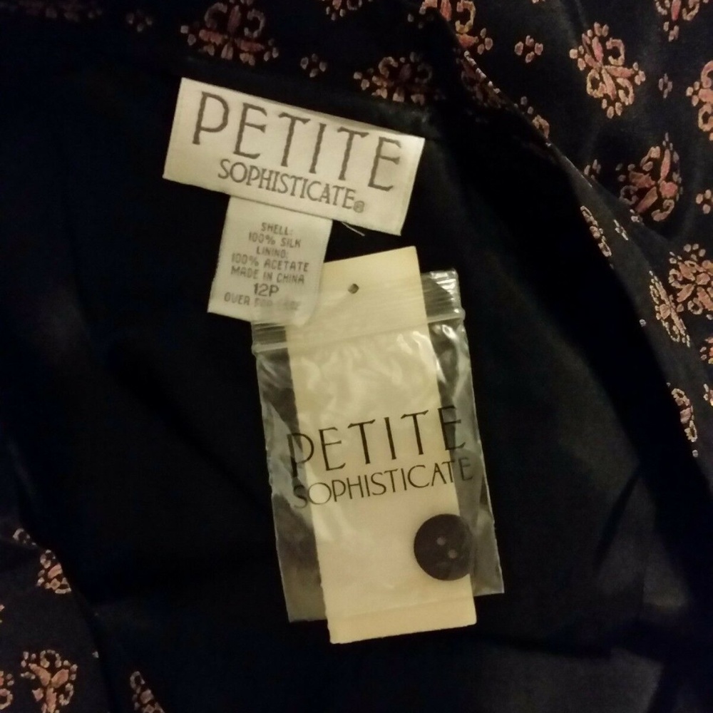 NWT Petite Sophisticate Silk Wrap-Round Skirt 12P - Picture 5 of 7